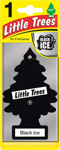 Little Trees - MTR0004 Hanging Car and Home Air Freshener, Black Ice, 1