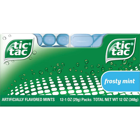 Image of Tic Tac Fresh Breath Mints, Frosty Mint, Bulk Hard Candy Mints, 60 Count (Pack of 12)