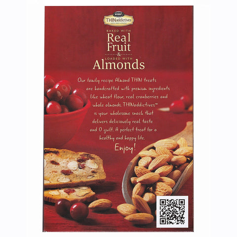 Image of Nonni's Thin Addictives Cranberry Almond Thins 4.4oz ( 3 Pack)