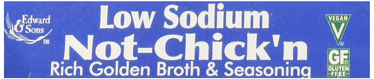 Edward & Sons Low Sodium Not Chicken Bouillon Cubes, 2.5 oz