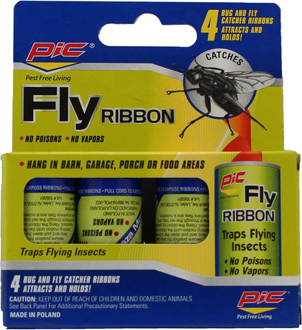 Image of PIC Fly Ribbon Bug & Insect Catcher (4 Pack)