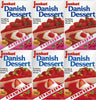 Junket Danish Dessert Mix Bundle of 6 (3 Raspberry and 3 Strawberry) with Recipe Sheets