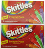 Skittles Freezer Pops ~10 freeze pop box ~ Lot of 2