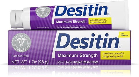 Image of Desitin Maximum Strength Baby Diaper Rash Cream with 40% Zinc Oxide, Travel Size, 1 oz