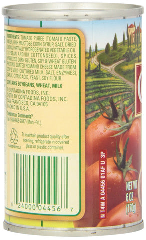 Image of Contadina Tomato Paste with Italian Herbs, 6-Ounce (Pack of 8)