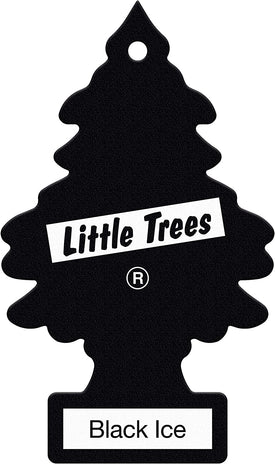 Little Trees - MTR0004 Hanging Car and Home Air Freshener, Black Ice, 1