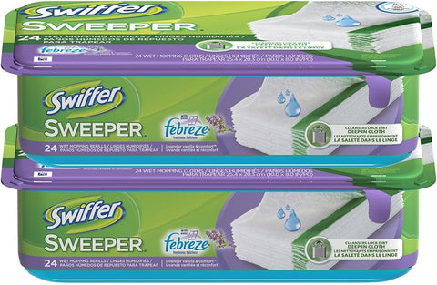 Swiffer Sweeper Wet Mopping Pad Refills - Febreze Lavender Vanilla & Comfort