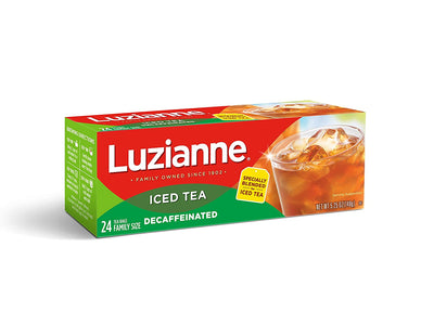 Luzianne Decaffeinated Tea, Tea Bags, 24-Count, 5.25-Ounce Packages (Pack of 4)
