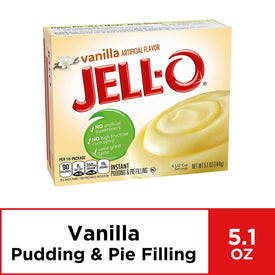 Jell-O Vanilla Instant Pudding Mix 5.1 Ounce Box (Pack of 6)