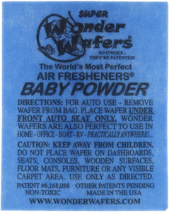 Wonder Wafers 25 CT Individually Wrapped Baby Powder Air Fresheners