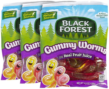 Black Forest Gummies-Gummy Worms-4.5 Oz-3 Pack