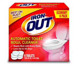 IRON OUT Automatic Toilet Bowl Cleaner Tablets, 12 Tablets
