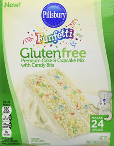 Pillsbury Funfetti Gluten Free Cake and Cupcake Mix (Bundle of 2)