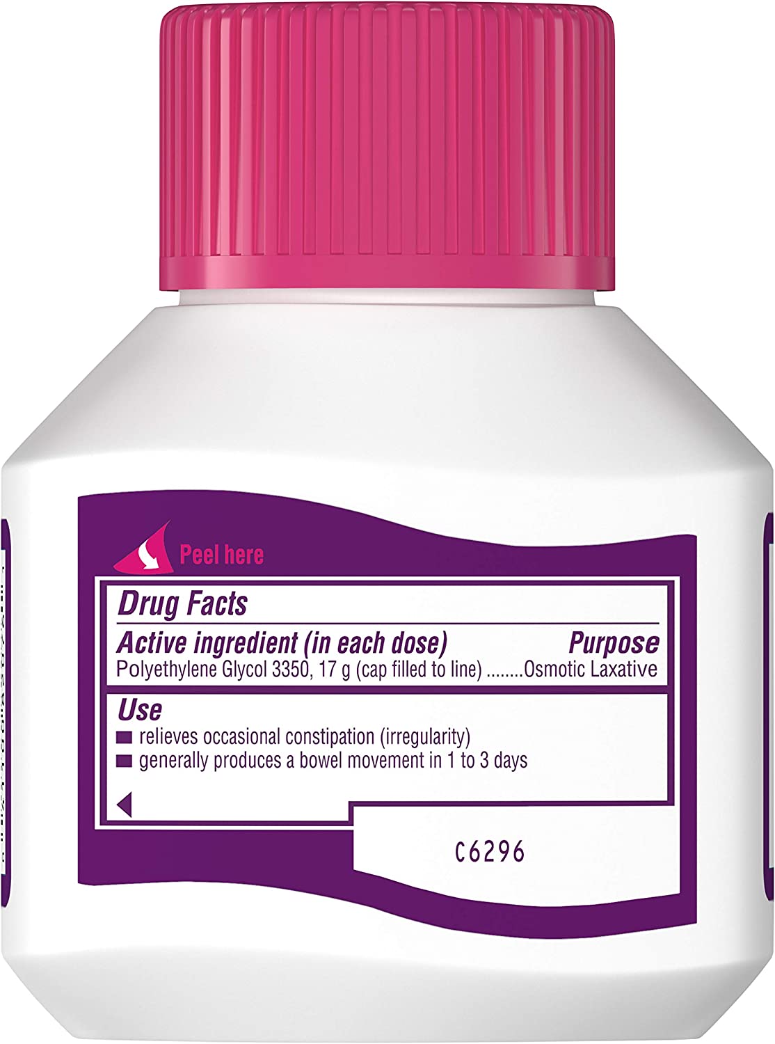 MiraLAX - Laxative - Unflavored Powder - 4.1 oz. 17 Gram Strength - Polyethylene Glycol-McK