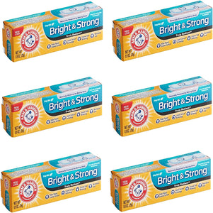 Arm & Hammer Truly Radiant Bright & Strong Whitening Toothpaste .9 Oz Travel Size (Pack of 6)