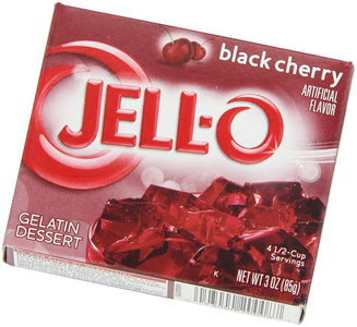 Jell-O Gelatin Dessert Black Cherry (Pack of 6)