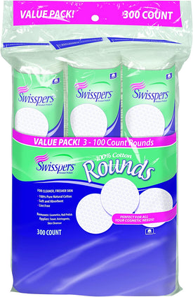 Swisspers 100% Cotton Rounds