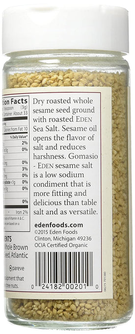Eden Foods Salt Gomasio Ssme Sd Org