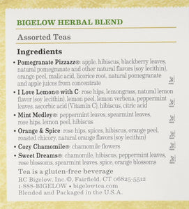 Bigelow Assorted Herb Tea 6 Varieties 18 Bags (Pack of 2)
