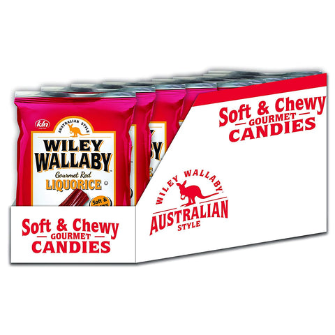 Image of Wiley Wallaby Classic Red Licorice, 4 Ounce Bags, 16 Count