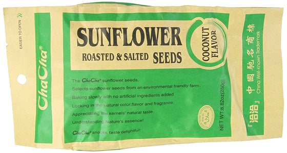 Cha Cha Sunflower Seeds, Coconut Flavor, 8.82 Ounce