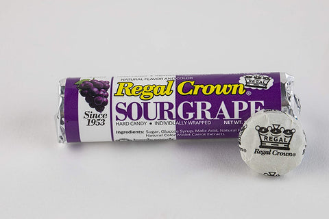 Image of Regal Crown Hard Candy Rolls (Sour Grape)