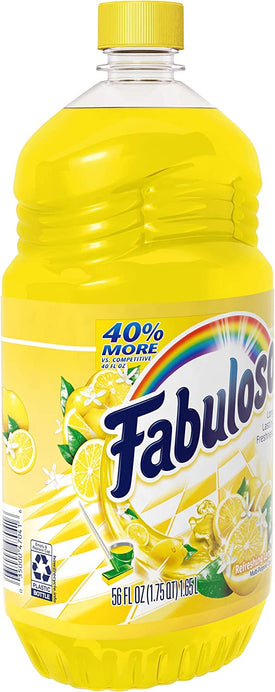 Fabuloso All Purpose Cleaner, Refreshing Lemon, 56 Ounce