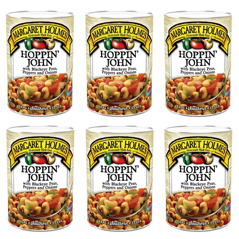 Image of Margaret Holmes Hoppin' John with Blackeye Peas, Tomatoes, Onions & Jalapenos 14.5 Oz (Pack of 6)