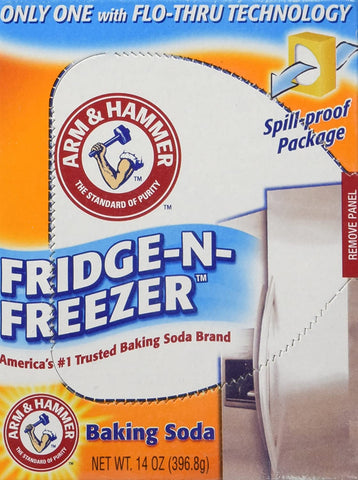 Image of Arm & Hammer baking Soda, Fridge-N-Freezer Pack, Odor absorber, 14 oz, Pack Of 6