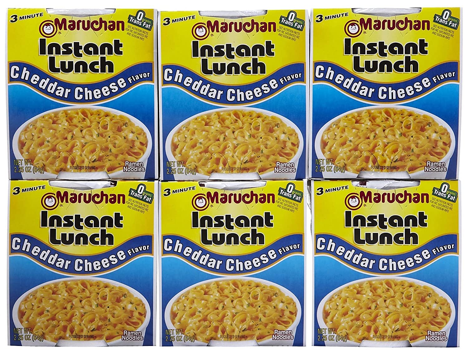 Maruchan Instant Lunch Cheddar Cheese Flavor Soup - 2.25 oz - 6 Pack