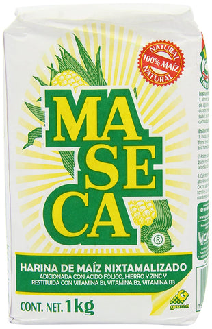 Image of White Maseca Corn Flour 1 Kg (Pack of 2)