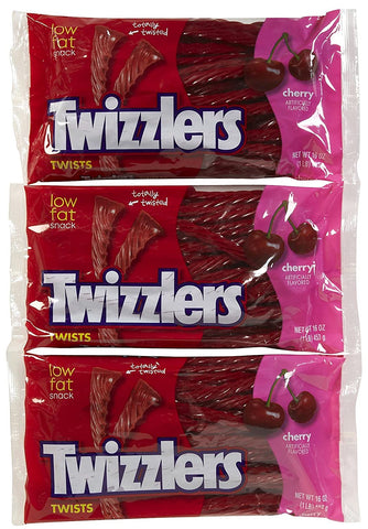 Image of Twizzlers Cherry Twists Bag - 16 oz - 3 pk