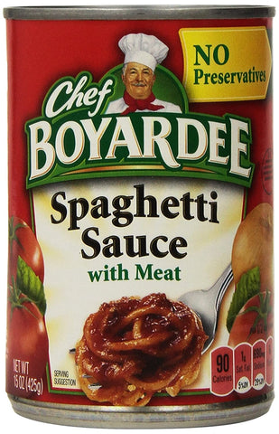 Image of Chef Boyardee Spaghetti Sauce With Meat 15oz 12 PACK