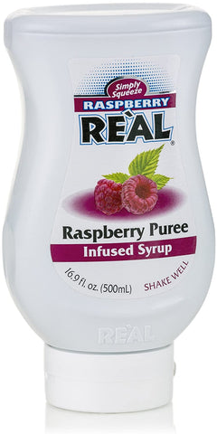 Image of Raspberry Reàl, Raspberry Puree Infused Syrup, 16.9 FL OZ Squeezable Bottle (Pack of 1)