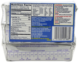 Crisco, All-Vegetable Shortening Sticks, 20 oz (3 ct)