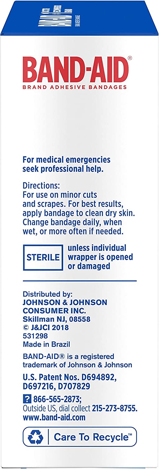 Band-Aid Comfort-Flex Adhesive Bandages-Plastic-60ct, Family Pack