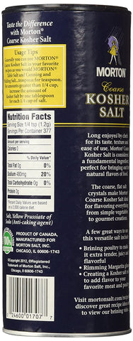 Image of Morton Salt Coarse Kosher Salt, 16 oz