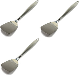 Chef Craft 10210 1-Piece Stainless Steel Solid Turner, 12-1/2-Inch (3-Pack)