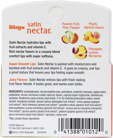 Image of Blistex Satin Nectar Lip Moisturizer Variety Value Pack 0.15 Ounce Each