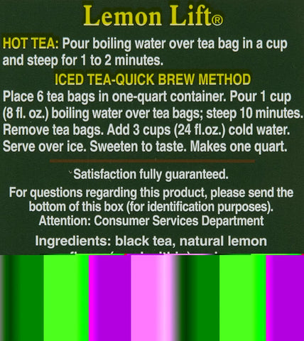 Image of Bigelow Lemon Lift Tea Bags - 20 ct - 3 pk