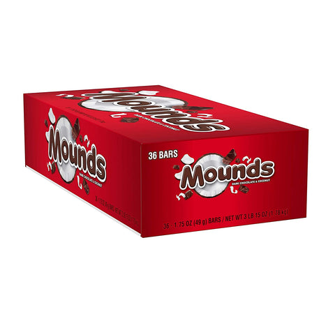 Image of MOUNDS Dark Chocolate and Coconut Candy Bar, 1.75 Ounce (Pack of 36)