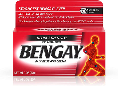 Image of Ultra Strength Bengay Pain Relief Cream, Topical Analgesic for Arthritis, Muscle, Joint & Back, 2 oz