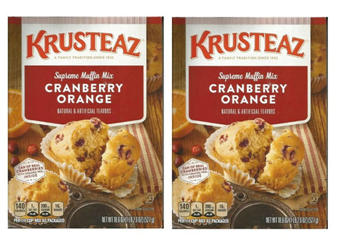 Image of Krusteaz Supreme Muffin Mix Cranberry Orange 18.6 oz ( 2 PACK)