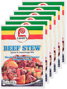 LAWRY'S Spices & Seasonings Beef Stew 1.5 OZ(Pack of 6)