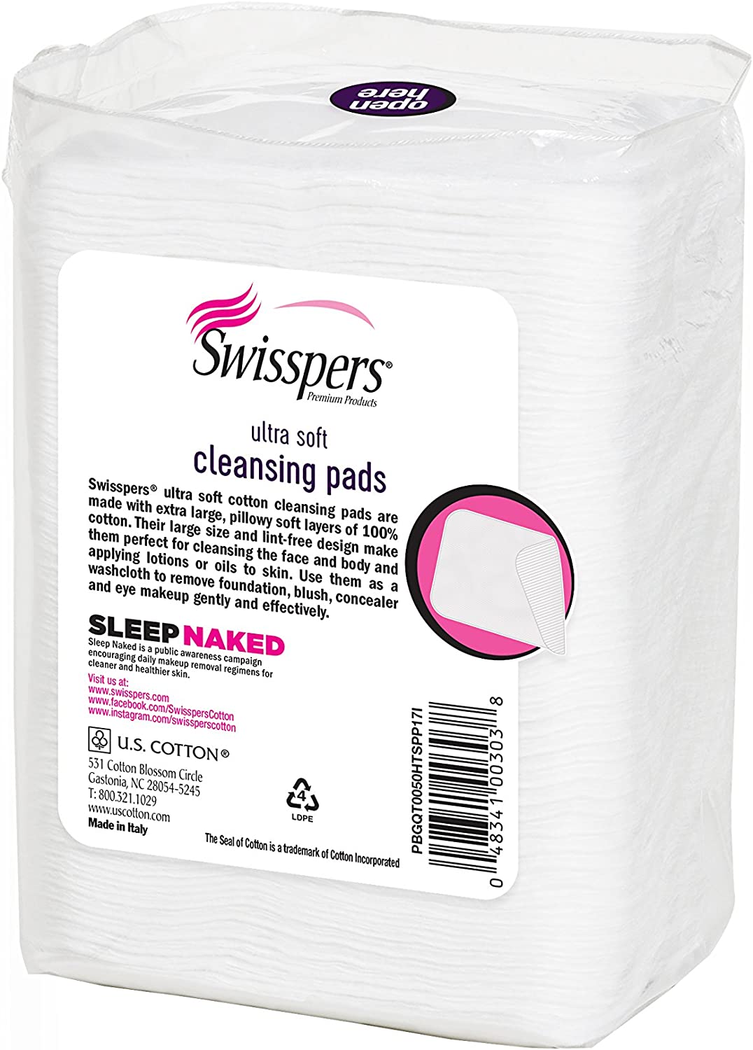 Swisspers Premium Facial Cleansing Pad
