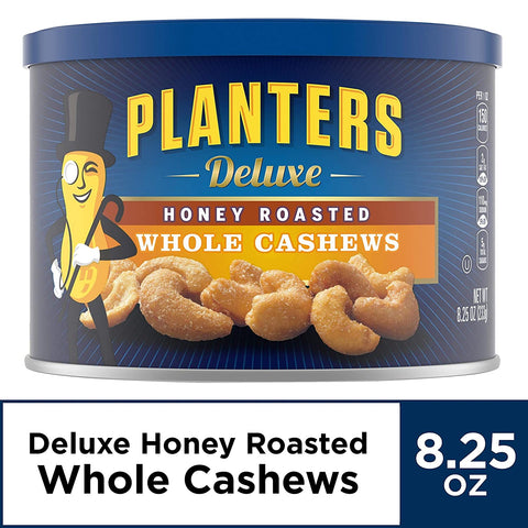 Image of Planters Deluxe Honey Roasted Whole Cashews (8.25 oz Jar)