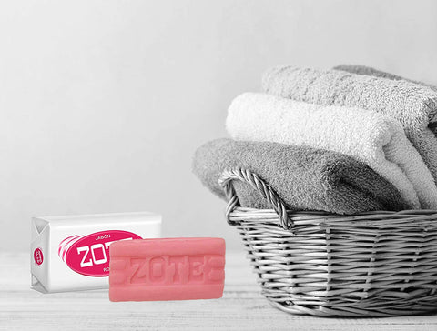 Image of Zote Laundry Soap Bar, Stain Remover Laundry Detergent for Clothes, Catfish Bait, Super Washing Travel Jabon Para Lavar Ropa, Pink Underwear Clothes Washing Soap (400 grams), Pack of 2