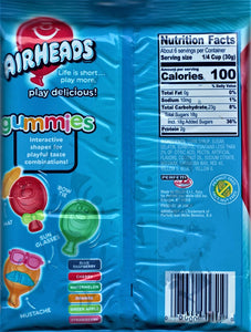 Airheads Fruit Flavored Gummies Candy, 3.8 Ounce Bag