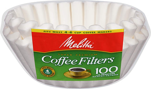 Image of Melitta Junior Basket Coffee Filters White