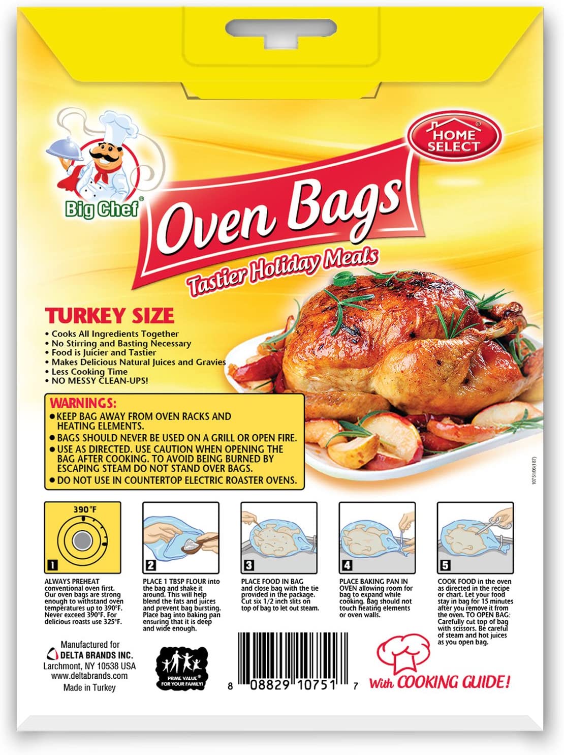 Home Select Oven Bags Turkey Size